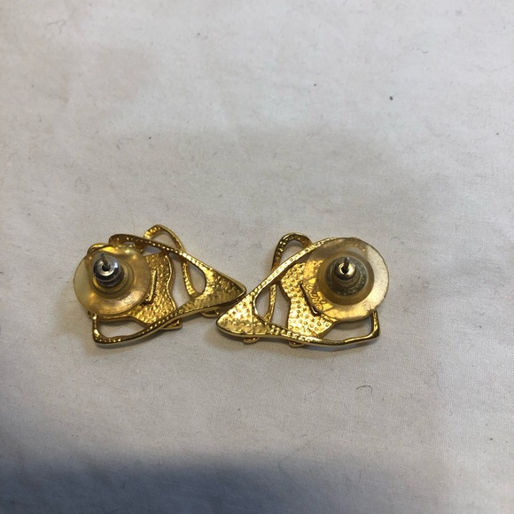 Vintage Costume Gold toned Jewellery, Purple accents , with matching earrings - Picture 7 of 11